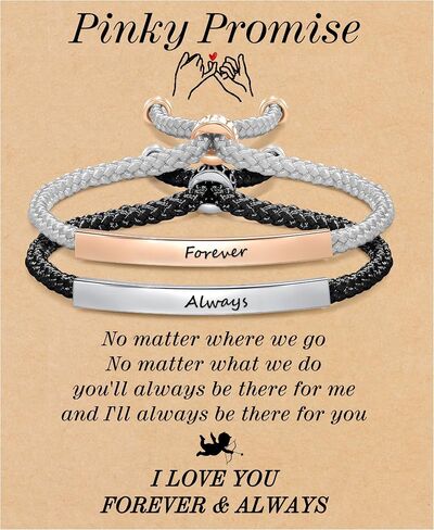 Matching Bracelets for Couples Friendship Bracelets for Women Teens Romantic Gifts for Her Daughter Valentines Gifts Birthday Gifts for Wo in Saudi Arabia