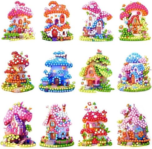 Diamond Art Kits for Kids, Arts and Crafts for Kids Ages 4-8,Craft Kits for Ages 8-12, Mosaics Bead Art,Painting Kits,24PCS Princess Gem Art Kits Best Gifts for Grils Boy Birthday in Saudi Arabia