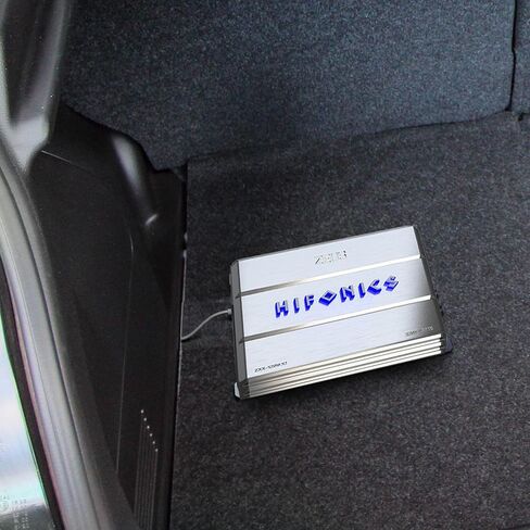Hifonics ZXX-1000.4 Zeus Four Channel Car Audio Amplifier (Silver) – Class A/B Amp, 1000-Watt, Aluminum Heat Sink, Variable Electronic Crossover, Illuminated Logo in Kuwait