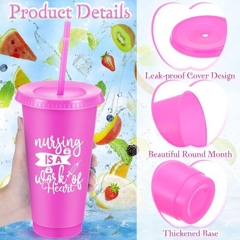 36 PCS Wisse Week Gifts تعيين ممرضة تقدير أكواب القهوة Tumbler شكرًا لك على دفاتر وقلم ، هدية لتخرج يوم التمريض (ملون) in Kuwait