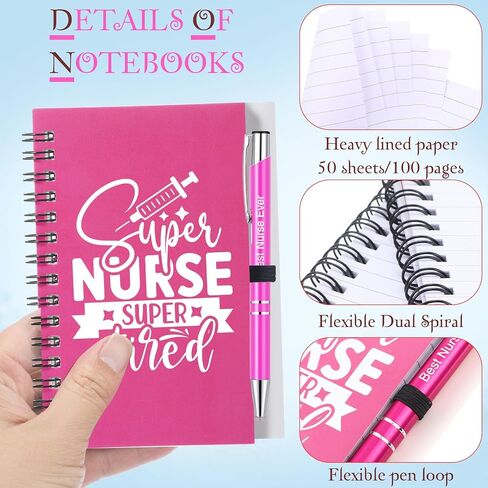 36 PCS Wisse Week Gifts تعيين ممرضة تقدير أكواب القهوة Tumbler شكرًا لك على دفاتر وقلم ، هدية لتخرج يوم التمريض (ملون) in Kuwait