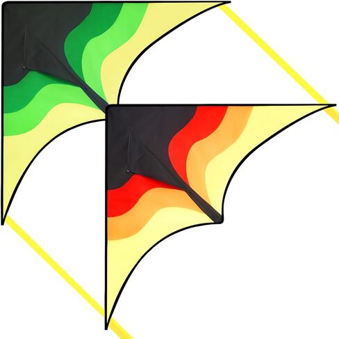 Syncfun كبير Delta Kite Lradient - من السهل الطيران للأطفال والبالغين ، طائرة ورقية على الشاطئ مع سلسلة 328 قدم للألعاب والأنشطة في الهواء الطلق in Kuwait