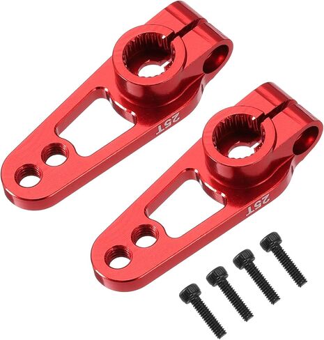 MECCANIXITY Aluminum Alloy 25T Steering Servo Single Sided Black Arm Horn for DIY RC Car/Boat/Airplane Boat Accessories 2 Pcs in Saudi Arabia