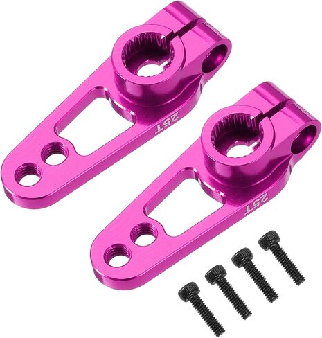MECCANIXITY Aluminum Alloy 25T Steering Servo Single Sided Black Arm Horn for DIY RC Car/Boat/Airplane Boat Accessories 2 Pcs in Saudi Arabia