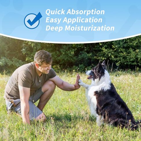 2 oz (60g) Natural Dog Paw Balm - Organic Lickable Moisturizing Cream for Paws, Snout & Elbows | Heals Dry, Cracked Skin | Vitamin E & Food-Grade Ingredients in Saudi Arabia