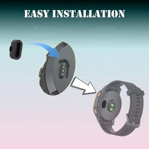 26mm Watch Strap Loops for Garmin Fenix 7X/6X/5X /Instinct 2X /Enduro Smartwatch Fastener Rings [10 Pcs], Soft Silicone Replacement Secure Rings Connector Holders Loop in Kuwait