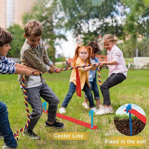 Tug of War Rope للأطفال والكبار ، 20/40/60 قدمًا ، حبل حرب للألعاب في الهواء الطلق ، ألعاب Family Family لم شملها ، الصيف خارج Yard Backyard Lawn Picnic Games ، ألعاب بناء الفريق in Kuwait