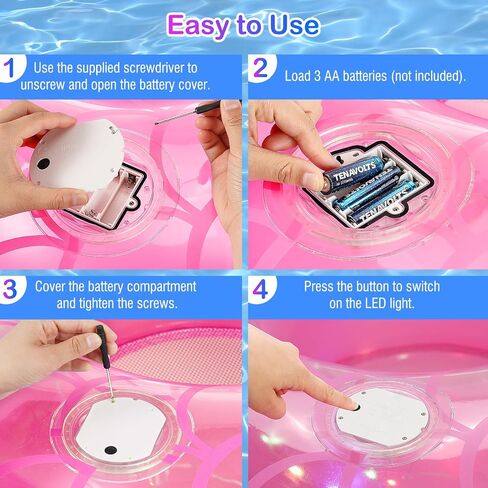 MoKo Inflatable Swimming Ring, Cute Pool Float Tube Decorations Swim Tubes Outdoor Pool Beach Water Floats Party Supplies Floaties in Kuwait