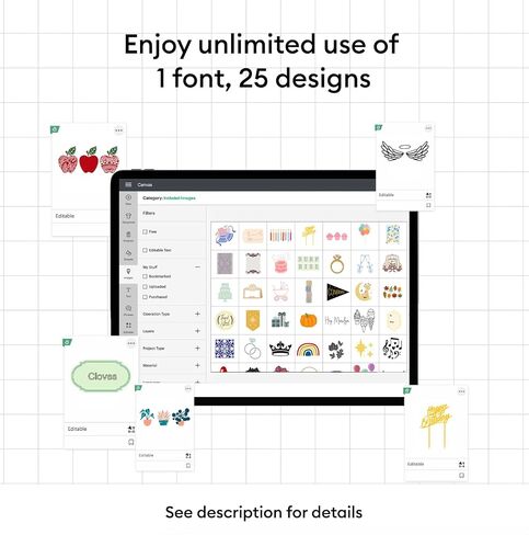 Cricut Explore 4 - Smart Cutting Machine (Seashell) | Digital Content Bundle - Includes Images in Design Space App in Saudi Arabia