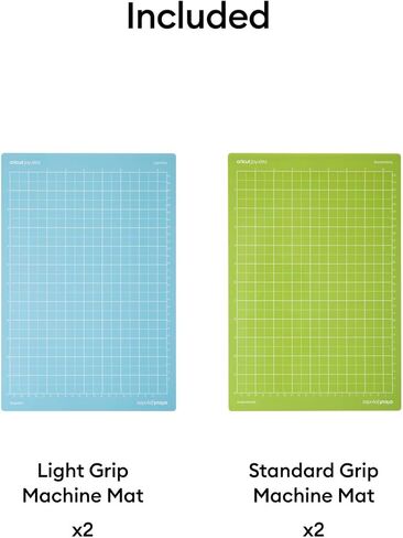 Cricut Mat Variety Pack (4 عدد ، 8.5 بوصة × 12 بوصة) - لآلة Joy Xtra - تتضمن 2 standardgrip و 2 lightgrip in Kuwait