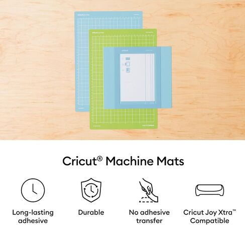 Cricut Mat Variety Pack (4 عدد ، 8.5 بوصة × 12 بوصة) - لآلة Joy Xtra - تتضمن 2 standardgrip و 2 lightgrip in Kuwait