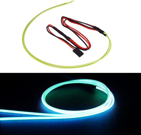 INJORA RC LED Strip Lights Flexible Cuttable for TRX4M SCX24 1/24 1/18 Crawlers Upgrade(Blue) in Saudi Arabia