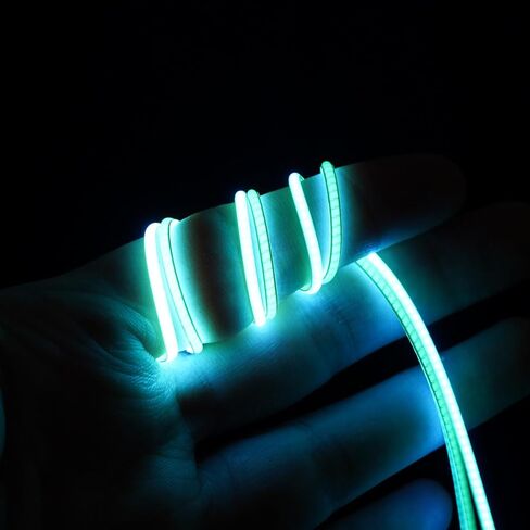 INJORA RC LED Strip Lights Flexible Cuttable for TRX4M SCX24 1/24 1/18 Crawlers Upgrade(Blue) in Saudi Arabia