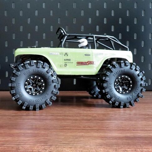 HOBBYSOUL 1.0 Crawler Tires 70mm Tall 1.0'' Mud Slingers X Super Soft Sticky Tyre for RC 1/24 SCX24 1/18 TRX4M Upgrades in Kuwait