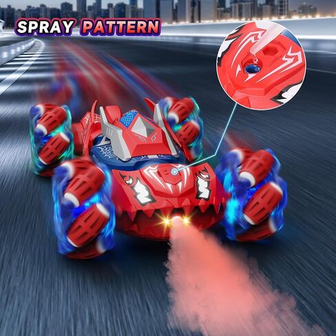ألعاب أولاد التحكم عن بُعد: RC Cars 360 ° Flip 2.4GHz مزدوج 4WD تحويل الطريق على الطريق لتدوير اليدين والتحكم عن بعد لعبة STUNT STUNT CARS 6 7 8 9 10 11 12 12 YEAR in Kuwait