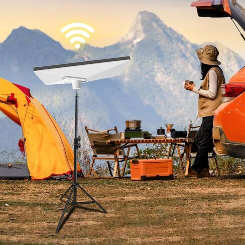 Starlink Mini Portable Tripod Mounting Kit,Tripod Plus Mini Base,Adjustable Height from 2.49 FT to 6.4 FT,Starlink Mini Tripod Mounting Kit for Camping and RV Traveling in Saudi Arabia