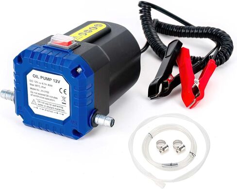 AIGMISON 12V 80W Oil Change Pump Extractor,Upgraded Electric Oil Pump with Overload Protection,Motor Oil Diesel Fluid Transfer Pump,Oil Transfer Pump with Tubes in Saudi Arabia