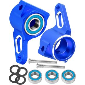 Upgrades Parts for 1/10 Slash VXL 2WD/Stampede VXL 2WD/Rustler VXL 2WD/Bandit VXL 2WD,Aluminum Steering Blocks,w/Bearing,Navy Blue