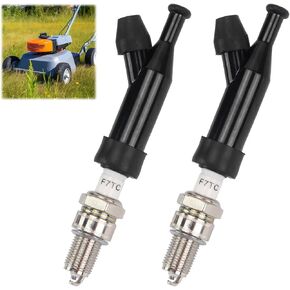 2 PCS شرارة غطاء الحذاء CAP و Generator General F7TC Spark Pluge متوافق مع Honda Clones GX160 GX200 GX240 GX270 GX390 GX420 محركات Coleman Predator 212 301 420 224 196 339 389 CC