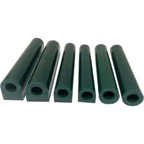 6pcs حلقة الشمع ثقب أنبوب شمع أخضر لأداة المجوهرات الشمع صب قالب القب