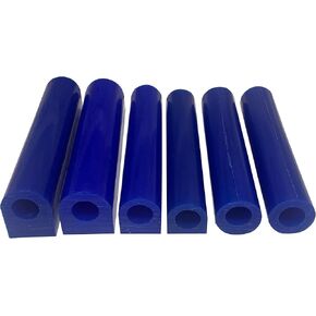 djcoolbe 6pcs حلقة زرقاء ثقب الشمع أنبوب مستدير لنقح المجوهر