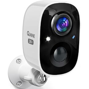 Outdoor Security Camera Wireless - Upgraded WiFi 6 Security Cameras with 2k+ Resolution, AI Motion Alert, Color Night Vision, Subscription Optional, SD/Cloud Storage, White -1 Pack