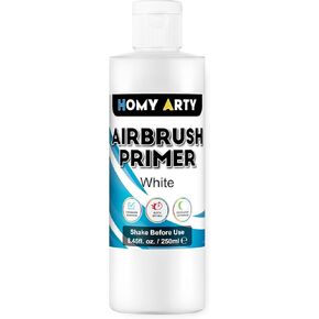 Black Airbrush Primer - Acrylic Primer for Airbrush, 8.45 fl.oz. Quick-Drying Matte Finish Paint, for Acrylic Paint with Excellent Adhesion to Plastic Models, Metal, Canvas