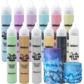 REALART 6 Premium Colors Decor Candle Paint Pen Wax Paint Kit