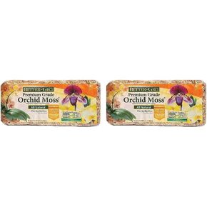 Better-Gro 50450 Premium Grade Moss-100% Natural for Orchids, Ferns, and Hostas, Excellent for Hanging Baskets and Propagating Plants Sphagnum Moss, 190 cu. in, Tan (Pack of 2)