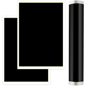 2 Pieces Laser Engraving Marking Paper 15.3x10.6 Inch Laser Engraving Paper for Ceramics Glass Metal Laser Cutting and Engraving for DIY Crafts (Black)
