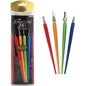 Royal Brush RD-450 4 Piece Royal & Lang Nickel Engraving Foil Tool Set Multicolor