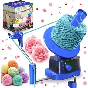 CozyBomB™ Yarn Winder | Electric Yarn Ball Winder, 13 oz Dual Strong Tension Knit Spinner for Crocheting, Automatic Crochet Wheel for Knitting Birthday Gift, Mother's Day Swift Yarning Cake Roller