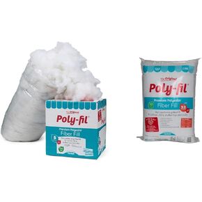 Fairfield Original Poly-Fil Premium Polyester Fize Fill Filling ، 5 رطل وأكياس 32 أوقية للوسائد والحيوانات المحشوة والألعاب والزخارف السحابية