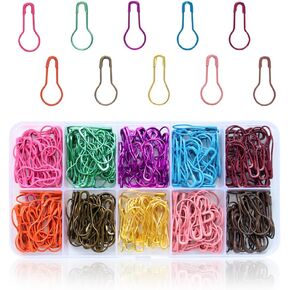 300 PCS دبابيس أمان للمعادن ، دبابيس لمبة السلامة ، دبوس كالاباش ، دبوس القرع لعلامات غرزة الحياكة ، حرفة DIY (10 ألوان)