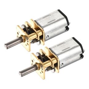 DMiotech 2Pcs 3V 1000RPM Rated Torque 0.3 Output Shaft Length 10mm Micro DC Speed Reduction Motor Mini Metal Gearbox Motor for RC Car Robot Model DIY RC Toys Engine