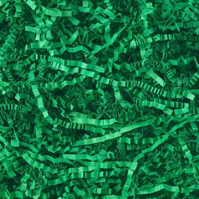 1/2LB Crinkle Cut Paper Shred, Metallic Green White Raffia Paper Sherd Filler Grass for Christmas Easter Grass Gift Wrapping Basket Filling Birthdays Weddings Party Supply in Kuwait