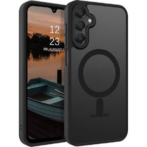 GUAGUA for Samsung Galaxy A54 Case Compatible with MagSafe Galaxy A54 Magnetic Case Slim Translucent Matte Skin Feeling Shockproof Protective Anti-Scratch Case for Samsung Galaxy A54 5G 6.4'', Black