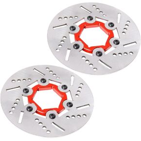 GTB New Metal Front Wheel Hydraulic Brake System Kit with Steel Disc for 1:5 Scale RC 1 5 Gas Car HPI Rovan KM Baja 5b 5t ss 5sc, Red