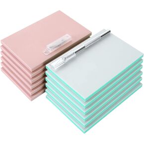 10 حزمة مجموعة طوابع المطاط - مجموعة طباعة كتلة ， أدوات نحت مشمع مع 8 شفرات من النوع ، 8 PCS كتلة نحت المطاط الوردي ومطاط الأسطوان