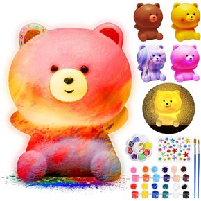 Paint Your Own Cat Lamp Kit, Art Supplies & Crafts Kit, DIY Night Light for Kids 6-12, Diamond Set for girl 8-12, Painting Kit for Girls Boys, Toy Child Birthday Gift Ages 3 4 5 6 7 8 9 10 11 12+
