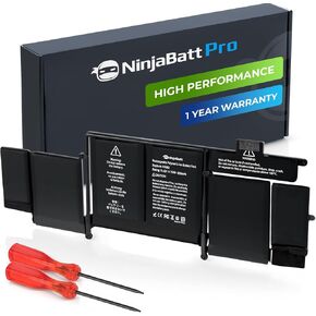 NinjaBatt Battery A1278 A1322 for Apple MacBook Pro 13" [Mid 2012 2010 2009 Early 2011 Late 2011] - High Performance [76.56Wh/11.6Vv]