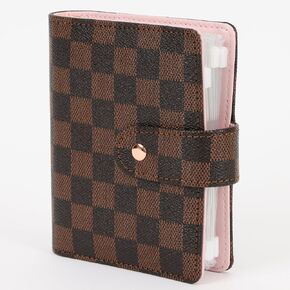 Pocket A7 الميزانية Mini Binder Wallet Planner Bookner | صغير صغير ستة حلقة PU مجلة قابلة لإعادة تعبئة الجلود لتوفير الميزانية مع الأموال حشو الأظرف الرمز البريدي