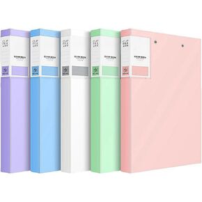 مقاطع الورق A4 و Binder Punchless Clamp ، مجلد A4 مع مقطع معدني مزدوج وأغلفة بولي ، أغلفة تقارير تحتوي على 150 صفحات ، مستندات ، موثق بدون ثقب للعمل ، المدرسة ، 5 حزمة