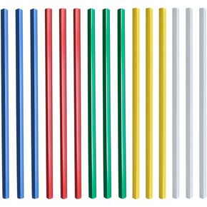 GSHLLO 15 PCS 31 سم من البلاستيك الطويل المنزلق Binder A4 قضبان العمود الفقري من الورق الشريحة الرقيقة وقضبان ربط القبضة تقرير القضبان انزلاق شرائح الحامل