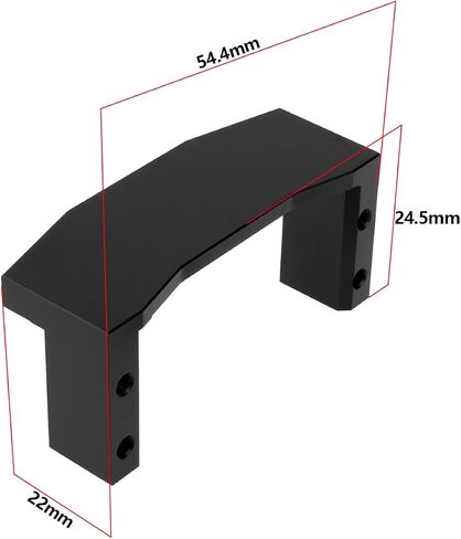 1PC Aluminum Servo Mount Compatible with T-Amiya TT-02 Chassis OE 54977 RC Car Metal Servo Holder RC Car Servo Mounting Frame Black in Kuwait