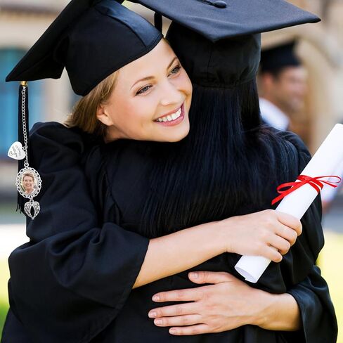 Bylion 2 Pack Custom Memorial Capية CAP CARRAM CLASS OF 2025 TASSEL TARMS I CAMET WUTH You Memorial CELLERT COLLEGE GIFT DIY PHOTIONS WARK ON CAP FOR TRAGUTION (Silver) in Kuwait