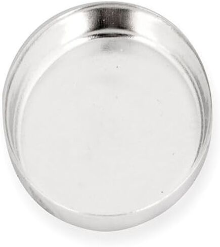 925 Sterling Silver 7x9mm Oval Bezel Cup Sold in Packs (10 Pieces) Settings for Jewelry Making, Frame for Gemstone Ideal for Cabochon Stones, Silver Jewelry Supplies in Kuwait