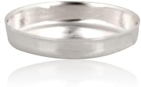 925 Sterling Silver 7x9mm Oval Bezel Cup Sold in Packs (10 Pieces) Settings for Jewelry Making, Frame for Gemstone Ideal for Cabochon Stones, Silver Jewelry Supplies in Kuwait