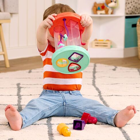 B. Toys – Shape Sorter – Sorting Toy with 3 Owls – Colorful Shapes, Bead Maze & Fun Sounds – Developmental & Educational Game for Babies & Toddlers – Hooty-Hoo – 10 Months + in Kuwait