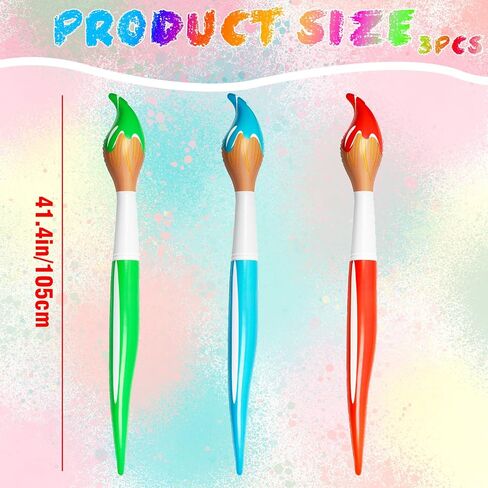 3 Pcs 41.4 Inch Giant Inflatable Paint Brush Large Blow up Paintbrushes Colored Inflatable Paintbrushes Art Paint Brushes Balloon Prop Kit for School Classroom Events and Birthday Party Decorations in Saudi Arabia